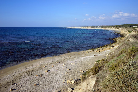 以色列凯萨雷亚附近地中海湾图片