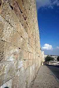 以色列古代耶路撒冷墙背景图片