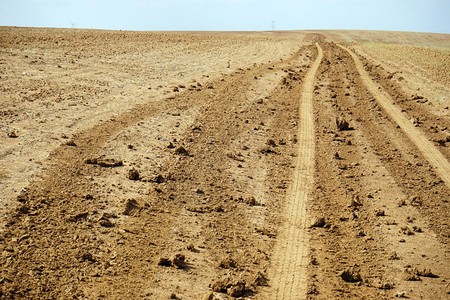 以色列境内耕种地的轨迹图片