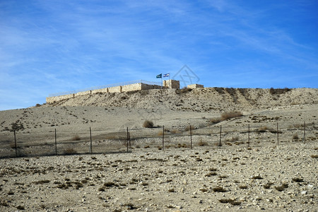 以色列TelArad山顶的废墟图片