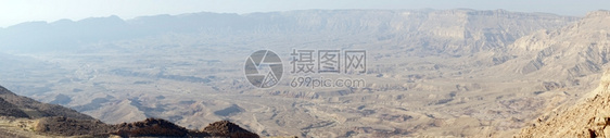 内火山口Makhtesh卡坦以色列图片