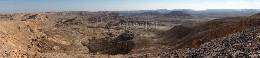 以色列内盖夫沙漠雷蒙火山坑附近区地图片