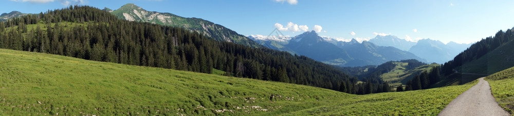 瑞士山区全景之路图片