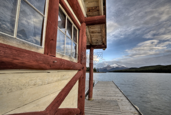 马里涅贾斯珀湖艾伯塔省风景美观图片