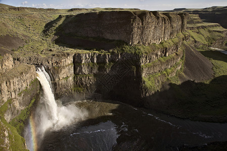 PalouseFalls华盛顿夏季峡谷美景优背景图片