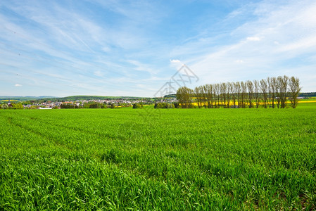 德国卢塞恩田周围的村庄图片