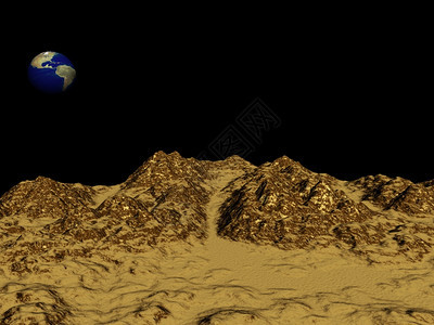桑迪的野外风景和阴云的地球3D形成图片