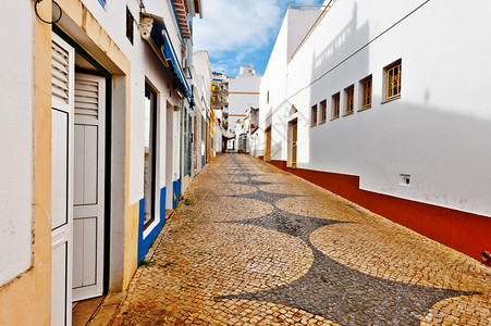 中世纪葡萄牙洛戈斯市的典型建筑图片