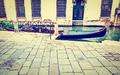 内罗运河威尼斯的街道回流效应背景图片