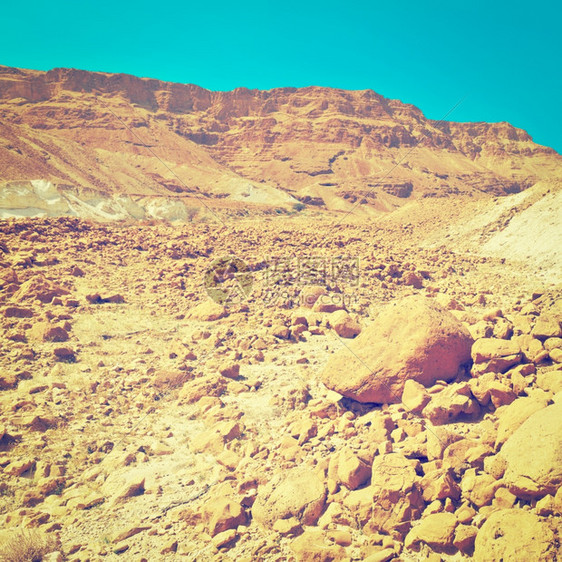 石质犹太沙漠峡谷Instagram效果图片