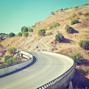 西班牙坎塔布里安山风道铺路Instagram效应图片