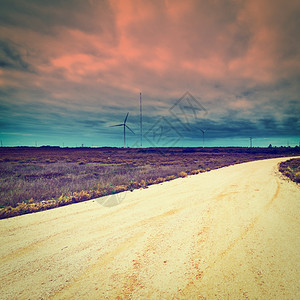 葡萄牙现代风涡轮发电能源Instagram效应图片