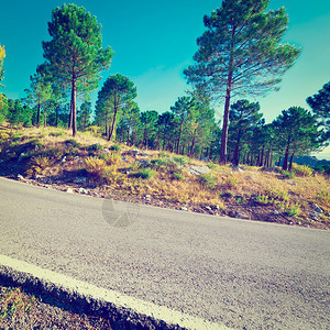 西班牙坎塔布里安山脉风向偏斜路Instagram效应图片
