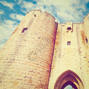 法国AiguesMortes的十字军堡垒图片