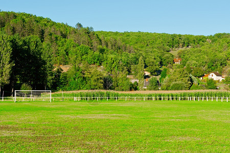 法国乡村背景足球场图片