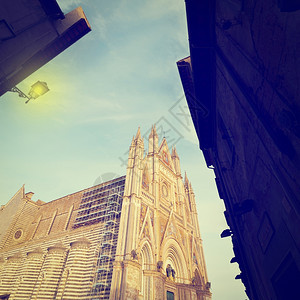 意大利奥尔维托教堂详情Instagram效应图片
