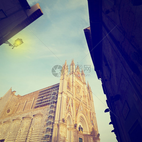 意大利奥尔维托教堂详情Instagram效应图片