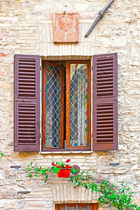 意大利彩色玻璃窗图片