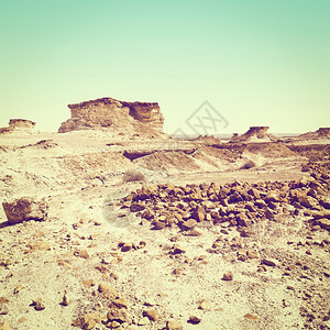 以色列内盖夫沙漠的Stony峡谷Instagram效应图片
