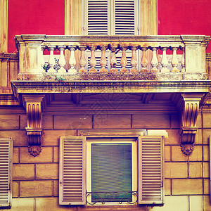 意大利老屋阳台图片