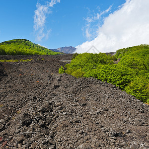 西里埃特纳山斯隆的黑岩层图片