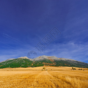 西班牙坎塔布里安山的田地图片