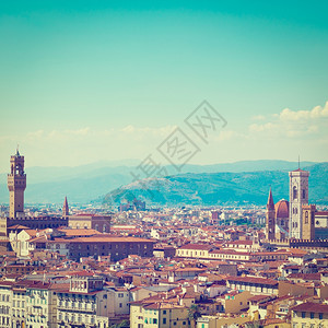 佛罗伦萨城市景观圣玛丽亚大教堂Instagram效果图片