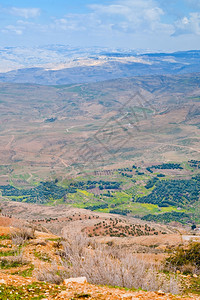 约旦尼波山所承诺的土地视图图片