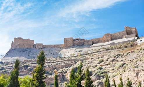 约旦Kerak镇Kerak十字军城堡图片