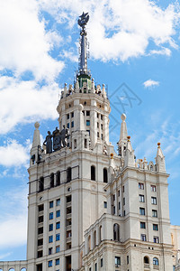 俄罗斯莫科大林风格建筑背景图片