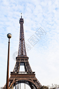 巴黎城市灯和埃菲尔塔图片