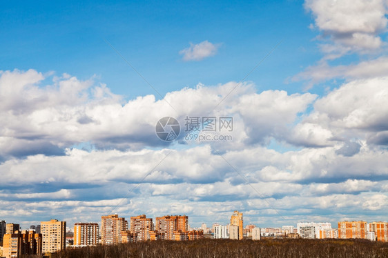 莫斯科下午有春云图片