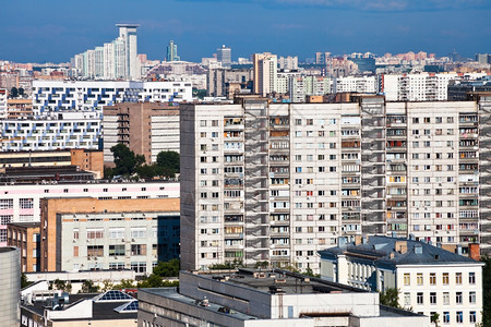莫斯科市居民密集发展图片