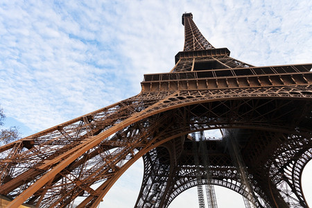 巴黎埃菲尔塔的拱门图片