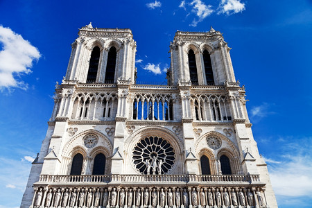 巴黎圣母会前方视图图片