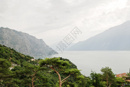 意大利Tremosine镇的加尔达湖图片
