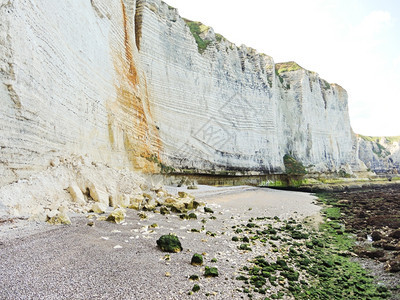 英国语频道Eretratcotedalbatre法国的石滩和悬崖图片