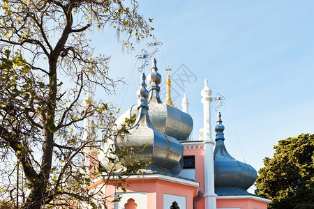克里米亚雅尔塔Polikurovsky山上的圣约翰克莱索斯托姆教堂图片