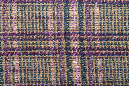 绿色棕紫粉红羊毛织物图片