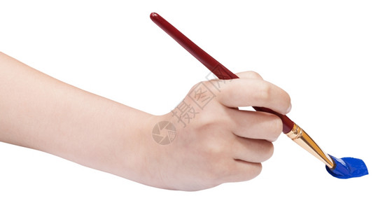 星空平面手用艺术的平面画笔在白色背景上用蓝色隔离背景