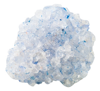收集自然岩蓝晶Celestine中白岩底孤立的矿物石图片