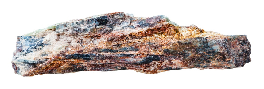 收集自然岩石的大型采集自然岩石白色背景隔离的有米卡和红色AventurineFeldspar的石状矿物图片
