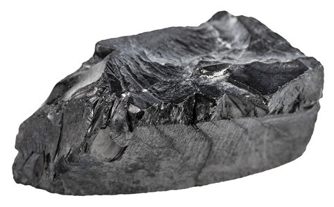 天然矿物石白色背景孤立的原暴薄岩碎片图片