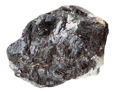 天然矿物石白底孤立的灰岩锌混合物图片