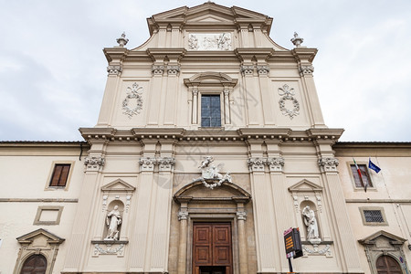 前往意大利的旅行佛罗伦萨市修道院圣马科教堂可的外墙图片