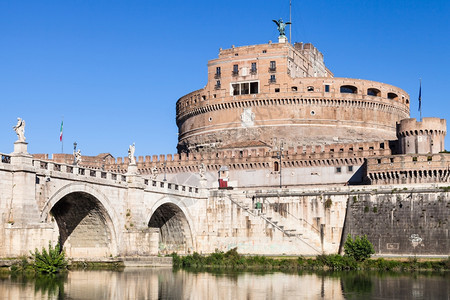 前往意大利太阳明日从蒂贝尔河到罗马市的圣安热卡斯特尔吉洛城堡哈德里安的穆萨勒姆和圣安吉尔桥外图片
