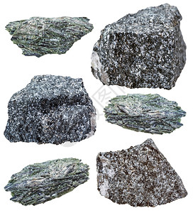 收集白底分离的安非岩矿物石中各种活图片