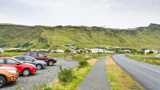 前往冰岛九月卡特拉地质公园大西洋南岸VikIMyrdal村Thjodvegur乡村公路图片