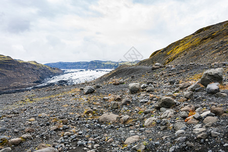 前往冰岛南大西洋KatlaGeopark的冰岛火山谷和Solhemajajokol冰川Mirdalsjokull冰盖南川舌头图片