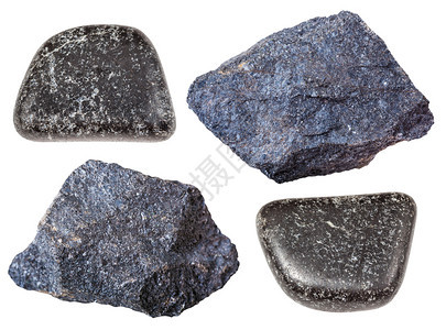 收集的天然矿物样本各种铬石矿白底分离图片